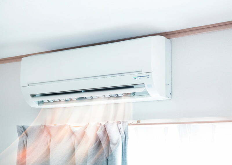 Ar condicionado é um presente ideal para a lista de casamento de casais que moram juntos